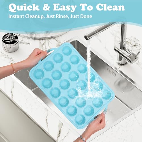 Silicone Mini Muffin Pan with Frame: Nonstick 24 Muffin Tins
