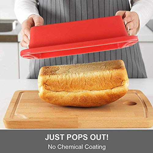 2 Pack Silicone Bread and Loaf Pans - size: Large, style: Set of 2