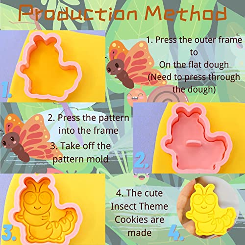 8-Piece Small Animal Cookie Cutter and Stamp Set, Plastic - color: Small Animal