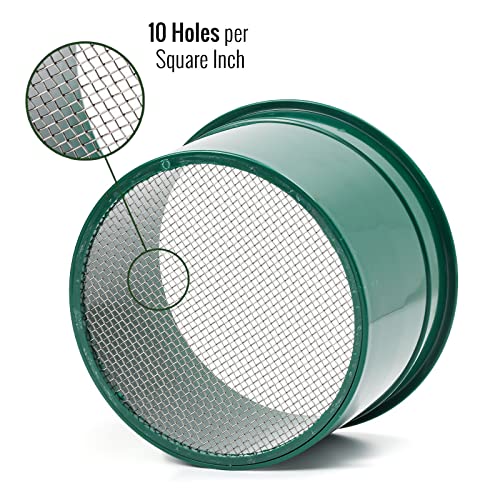 ASR Outdoor 10 Mesh Gold Panning Sifting Classifier Screen Mini 6 Inch - size: 10 Holes per Square Inch