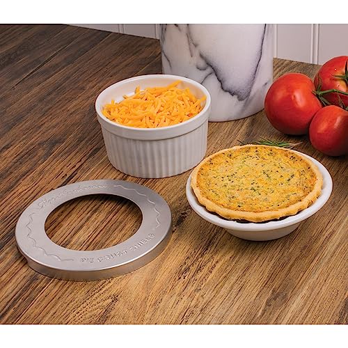 Mrs. Anderson's Baking Individual Pie Crust Protector Shields, Set Of 4, For Mini Pies And Pot Pies, Fits Up To 5-Inch Pie Plates, Prevents Over-Browning And Spills - style: Original Mini, 5-Inch, Set/4