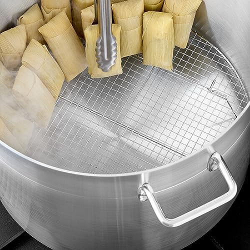 TrueCraftware- 17-3/4” Round Steamer Rack/Cooling Rack Nickel Plated- Steamer Insert for Veggie Fish Seafood Cooking for Cooling Steaming Baking Cooking Lifting Food in Pots Cake Pan Pressure Cooker - size: 17-3/4 Inch