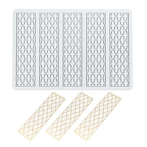 TUKE Silicone Embossing Mold Pane Pattern for Baking & DIY - size: E_ Pane Pattern