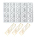 TUKE Silicone Embossing Mold Pane Pattern for Baking & DIY - size: E_ Pane Pattern