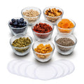 Libbey Baker's Basics 8-Piece Small Glass Bowls with Plastic Lids - color: Small Bowls/w Lids 8