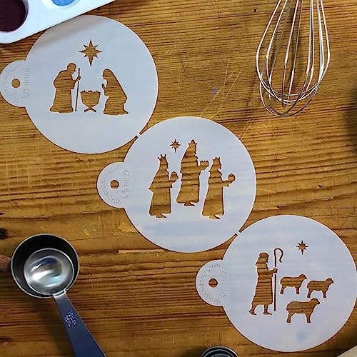 Nativity, Wisemen and Shepherd Cookie Stencil Set C1012 by Designer Stencils