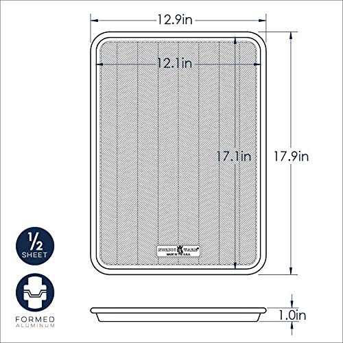Nordic Ware Prism Baking Half Sheet 2-Pack, Natural - size: 2 Pack, style: Half Sheet