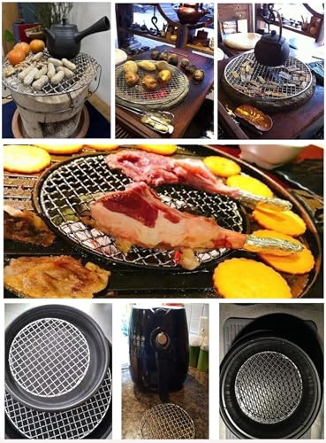 Comicfs Round Cooking Rack Dia 11", Baking Grill Wire Cooling Steaming Roasting Racks 304 Stainless Steel, Fits Air Fryer/Stockpot/Pressure Cooker/Round Cake Pan, Oven & Dishwasher Safe (28cm/11'') - size: 11 Inch Dia