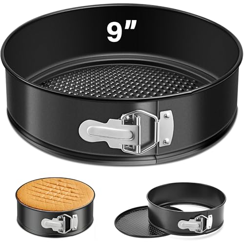 9 Inch Springform Pan, Nonstick, Leakproof Design - size: 9-Inch