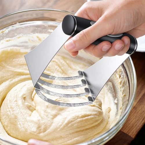 Stainless Steel Biscuit Cutter Set, Pastry Scraper, Dough Blender(7Pcs) - size: 7 Pcs