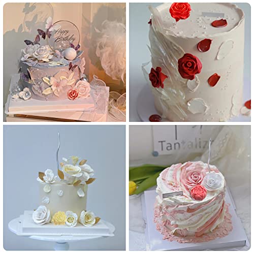 ZiXiang Flower Silicone Mold Rose Flower Silicone Fondant Molds Set Of 4 - color: Style C