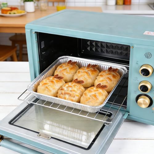 50 Pack 8x8 Aluminum Pans, Disposable Foil Pans, Square Aluminum Foil Tin Baking Cake Pans,Roasting Trays Disposable Food Containers Great for for Baking, Cooking, Heating, Storing, Prepping Food