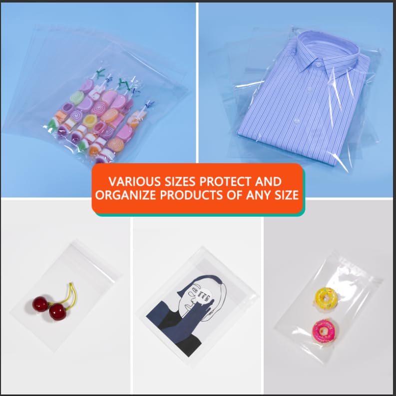 iMailer 100 Pcs 4" x 6" Clear Plastic Cellophane Bags