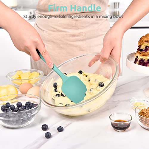 U-Taste Silicone Spoon Spatula, 600°F High Temp Spoonula, 11.38", Aqua Sky - color: Aqua Sky, size: 11.38 in (spoon spatula)