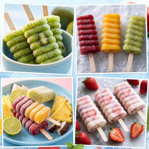 4 Pieces Ice Cream Mould lolly Mold Silicone Ice Cream Mold 4-Cavity Cake Pop Molds Baking Molds with 200 Pieces Sticks for Homemade Treats(Candied Hawthorn Styles) - style: Candied Hawthorn Styles