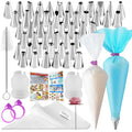 Piping Tips Set 65pcs Stainless Steel Cake Decorating Kit