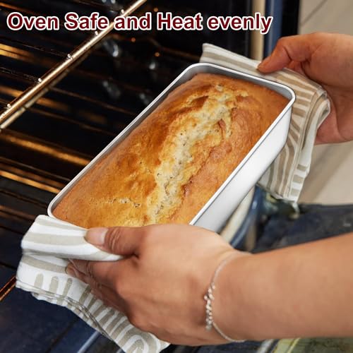 LIANYU 3 Pack 12 x 5 Inch Large Loaf Pans, Bread Pan Sets for Baking - size: Large