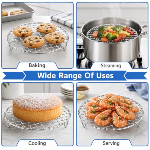 6 Inch Small Cooling Rack For Cooking,Baking,Steaming,BBQ