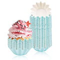100 PCS Baking Cups Cupcake Liner Flared Brioche Muffin Wrappers (Sky Blue) - color: Sky Blue, size: 100pcs