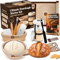 ABIOTO Sourdough Starter Kit with Bread Proofing Baskets & Tools, 24-Pieces - size: 24-Piece Kit