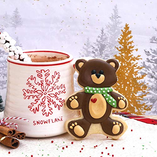 Teddy Bear Cookie Cutter Set – Sharp & Stainless Steel Cooking Utensils – A Fun Fit for Sandwiches, Pancakes & Fruits – Dishwasher-Safe 3-Piece Bakery Supplies by Sweet Cookie Crumbs (Large Sizes) - size: Teddy Bear 3 Pc Set