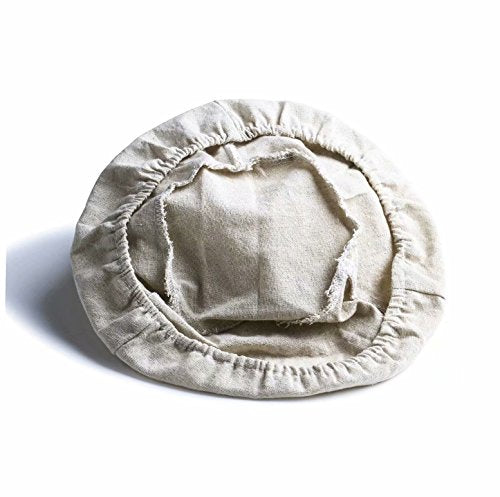 7 Inch Round Banneton Bread Proofing Basket 2 pcs Natural Rattan Cane Brotform Handmade& Linen Liner Cloth - size: 7" Round 2 Pack
