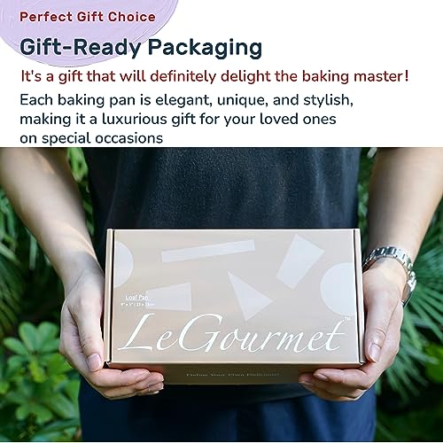 LeGourmet Nonstick Bread Loaf Pan 9 X 5 Inch, Ceramic Coating, Non-Toxic, Rust Resistant Aluminized Steel, Perfect 1 lb Baking Dish for Meatloaf, Pound Cake & Brownie (Cyan 2pcs) - color: Cyan 2pcs