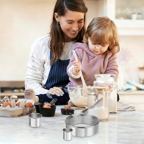 12-Piece Round Cookie Cutter Set - size: 12PCS Round Silver