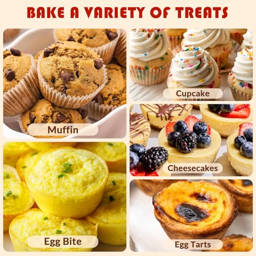 HKNMTT 2Pcs Silicone Muffin Pans for Baking 12Cups BPA-Free Egg Bites Mold - style: Muffin Pans 2PCS