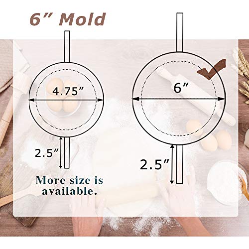 COTEY 6" Extra Large Empanada Maker Press, 2-in-1 Dough Cutter & Pie Mold