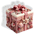 Christmas Gift Box Silicone Mold Present Box Fondant Mold - color: Style R