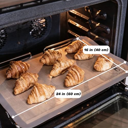 Silicone Baking Mats - Full Size Baking Sheet Liners, Pack of 2, Gray - color: Gray, size: Full Size Baking Mat Pack Of 2
