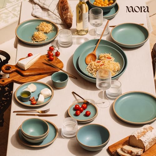 Mora Micro Ramekins Set of 4, 6oz Ceramic Pottery Baking Dishes - Microwave, Oven and Dishwasher Safe - Iris - color: Iris, size: Micro