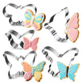 5Pcs Butterfly Cookie Cutter Set, Food Grade Stainless Steel Shapes - color: Butterfly