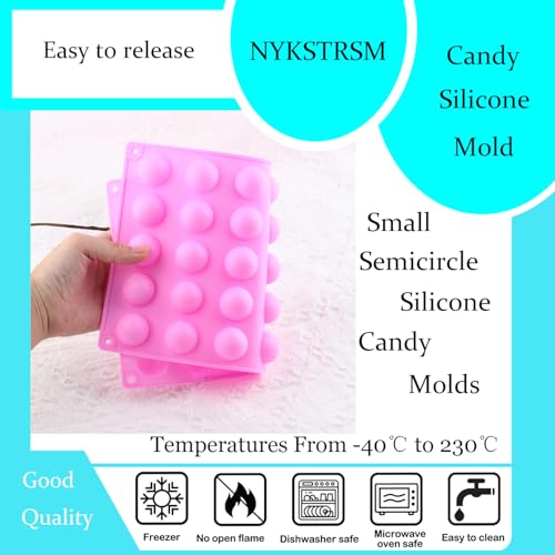 35 Cavity Mini Semi Sphere Silicone Candy Molds