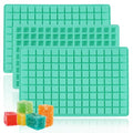 3Pack Square Silicone Candy Molds,126- Cavity Non-Stick Mini Gummy Mold for Caramel,Hard Candy,Ice Cube,Chocolate,Ganache (126-Cavity) - size: 126-Cavity