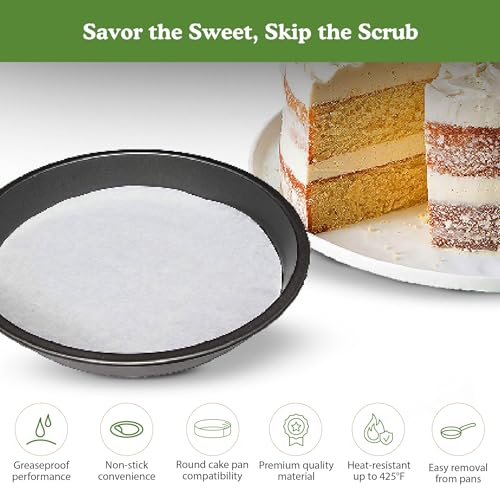 Regency Parchment Paper Circles For Round Cake Pans, 8", 50 PACK - size: Pack of 50, style: 8'' Round