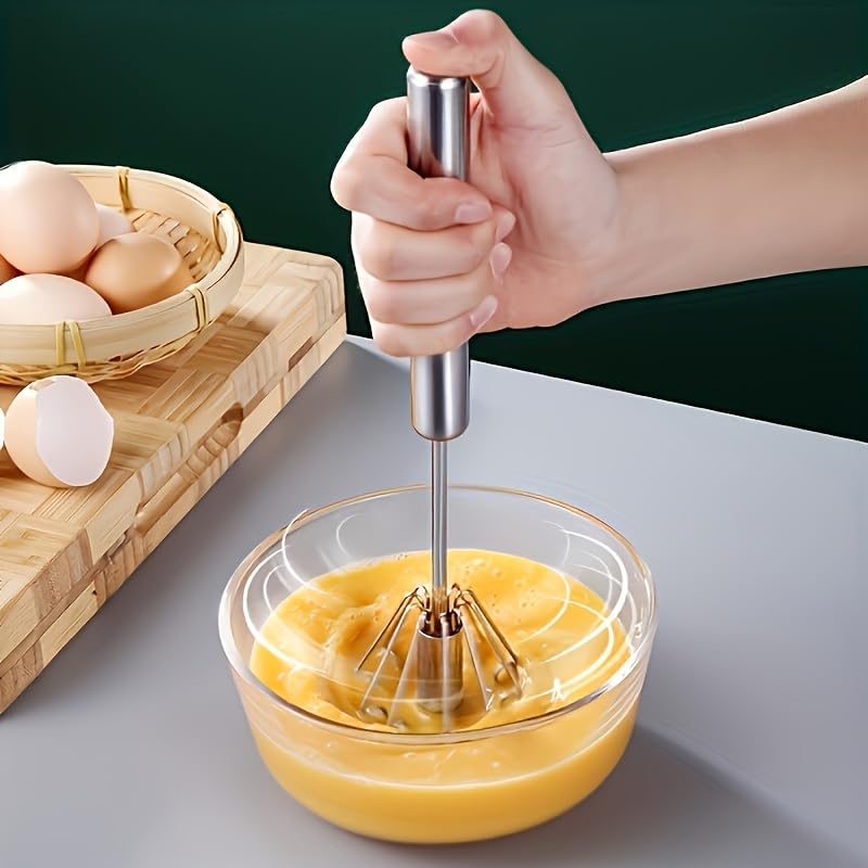 1pc Wireless Handheld Mixer - 4-Speed Metal Egg Beater | Suitable for Baking and Cooking Portable for Cream Pastry and Yolk Mixing Ergonomic Handle Durable Design