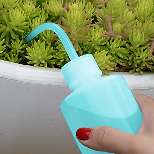 Economy Plastic Squeeze Washing Cleaning Bottle, 2pcs 250ml/8oz, Narrow Mouth, Green - color: Green