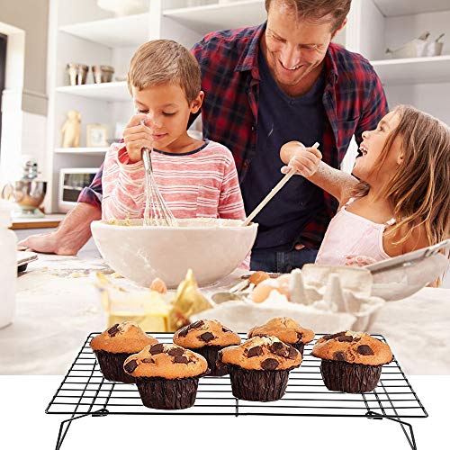 3 Tier Cooling Rack, Stackable Baking Rack Shelf, Kitchen Cookie Rack Baking Supplies for Bread Cake Biscuits and More