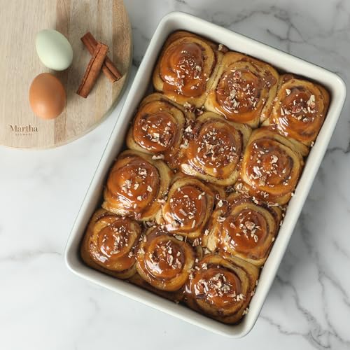 Martha Stewart Gallen 10 Piece Baking Pans Ceramic PFA Free Non Toxic Non Stick Bakeware Set - Linen White - color: Linen White