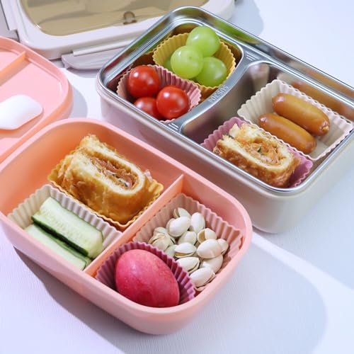 24Pack Silicone Muffin Baking Cups Cupcake Liners Lunch Box Bento Dividers - color: Orange Series, size: Regular Size