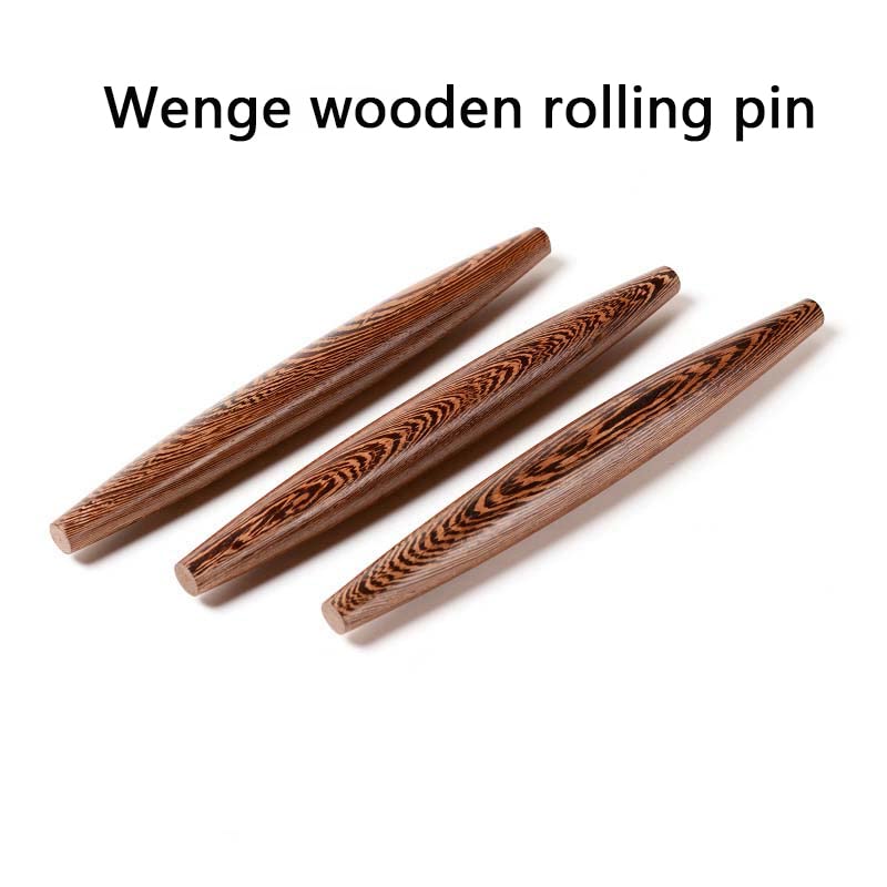 Wenge Wooden Dumpling Rolling Pin, 15 Inch Tapered Design, 2pcs
