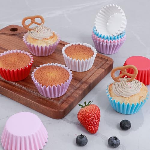 Caperci Heavy Duty Multicolor Cupcake Liners Standard Baking Cups 150pcs - color: Multicolor