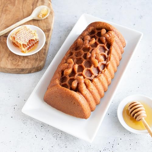 Nordic Ware Honey Hive Loaf, 6 Cup, Toffee - size: 6 Cup, style: Honey Hive Loaf