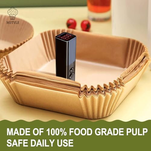 Air Fryer Liners for Ninja Crispi, Disposable Ninja Crispi Accessories - size: 5.5 inch Square + 7.5 inch Square