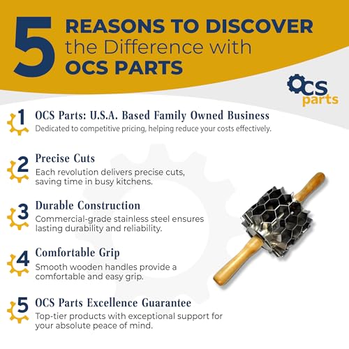 OCS Parts Stainless Steel Hex 42-Cut Dough Cutter