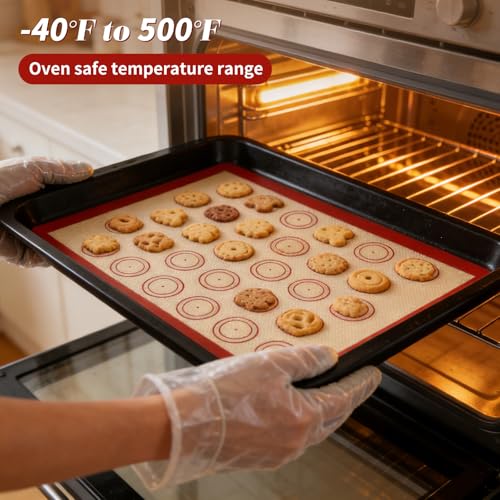 Silicone Baking Mat Set of 6, Non Stick Food Grade Sheet Set