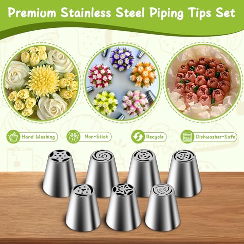 Suuker Russian Piping Tips Set 7 Pieces