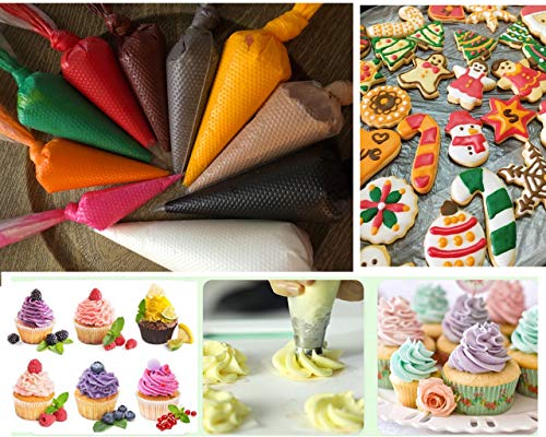 200pcs/set Disposable Pastry Bag Icing Piping Bag Cake Cupcake Decorating Bags - size: 200 Pack 12 Inch